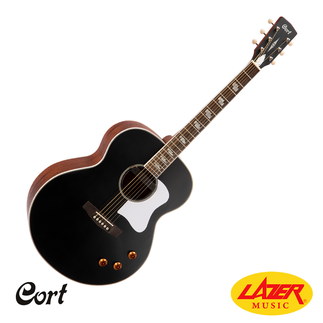 Cort CJ Retro Acoustic Guitar (Black)